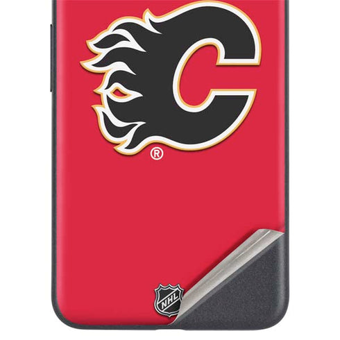NHL Calgary Flames Solid Background Google Pixel 5a Skin